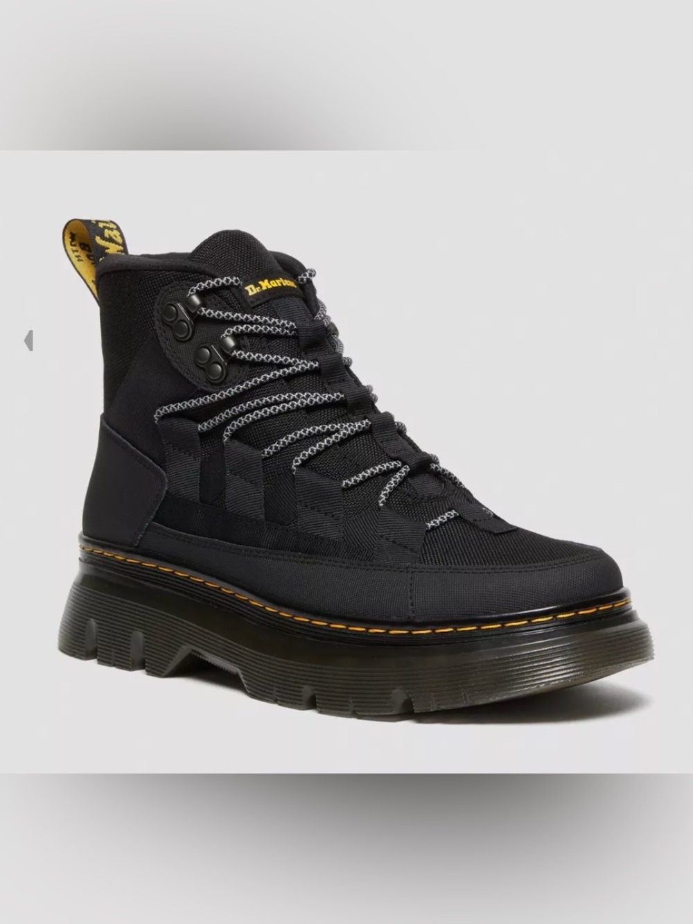 Dr Martens Boury Utility Tactical Boots-All Black. Size: Men 10/Women 11/EU 43